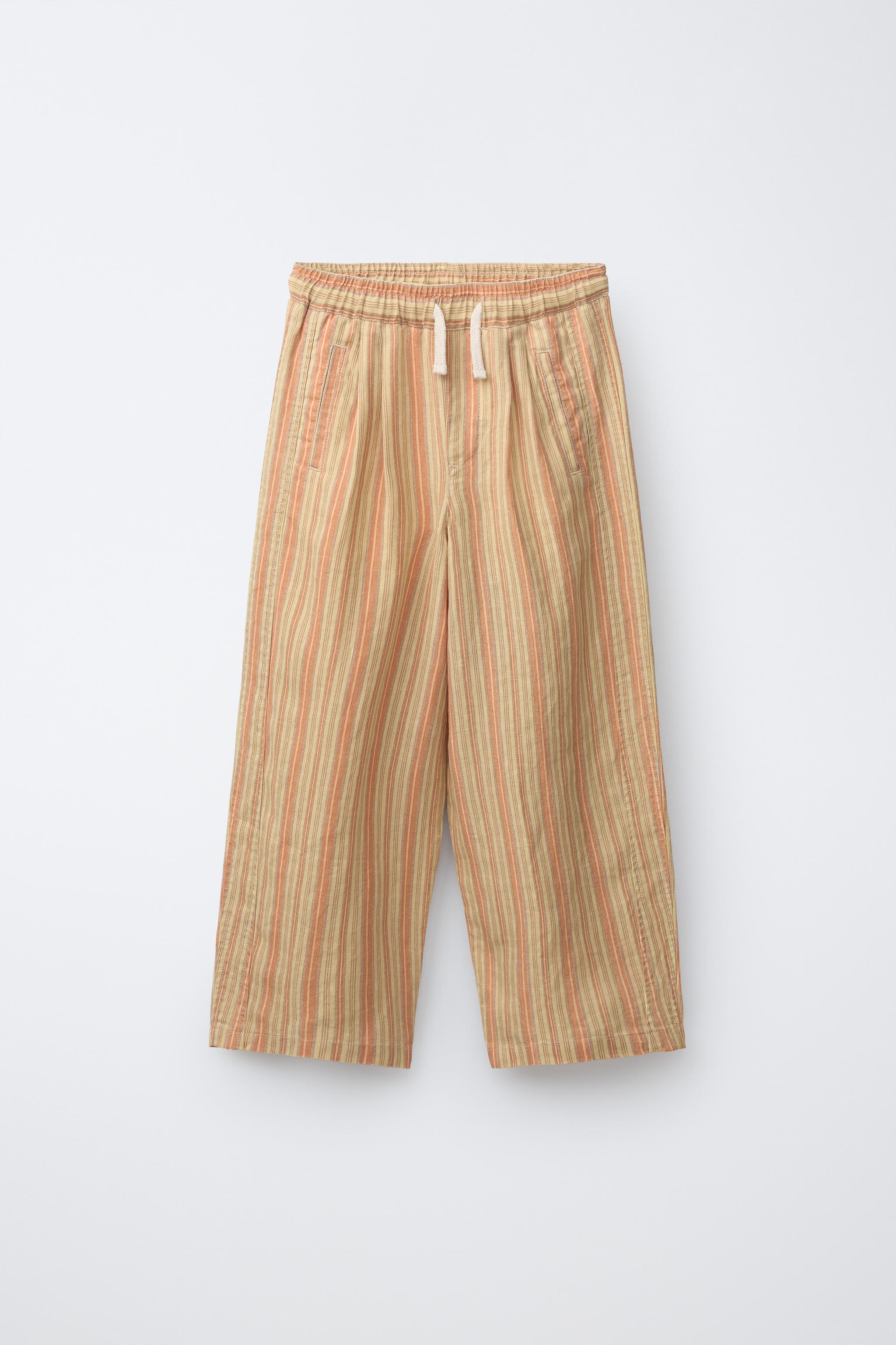 STRIPED RELAXED PANTS